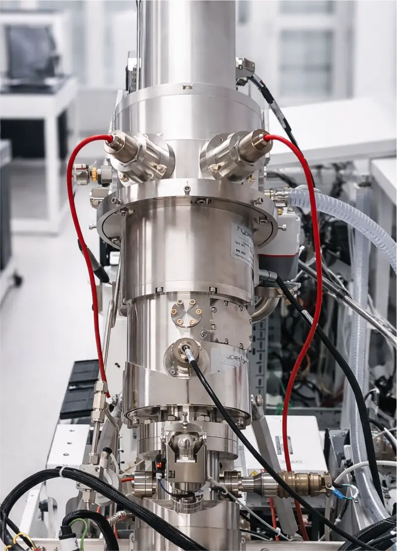 <p class="ref mt-0"><strong>Ion Source &amp; Steering Assembly</strong>
<br><em>Engineered by Oregon Physics</em></p>